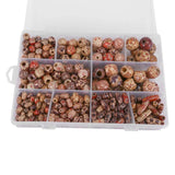 DIY Kids' Beads Kit Big Hole Wooden Beads Dirty Braid Jewelry Accessories