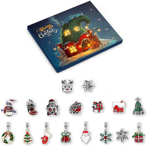 Christmas Advent Calendar Bracelets Set 24 Days Countdown