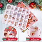 Christmas Calendar Charm Bracelet Jewelry Advent 24 Days Countdown Kids Gift Set