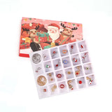 Christmas Calendar Charm Bracelet Jewelry Advent 24 Days Countdown Kids Gift Set