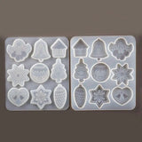 Christmas Resin Mold Snowflake Pendant Key Chain Xmas Gift