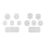 Christmas Snowflake Keychain Silicone Epoxy Mold DIY Ornaments Pendant