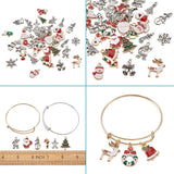 Christmas Bangle Making Kit with Stainless Steel Bangles & Pendants