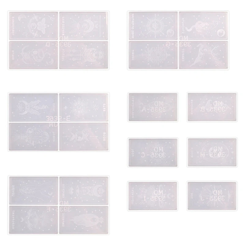 Epoxy Tarot Card Mold Set Resin Art Supplies