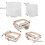 Clear Liquid Square Quicksand Silicone Mold Resin Craft DIY