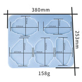 Resin Mold Mirror Crystal Epoxy Set for DIY Coaster Collection