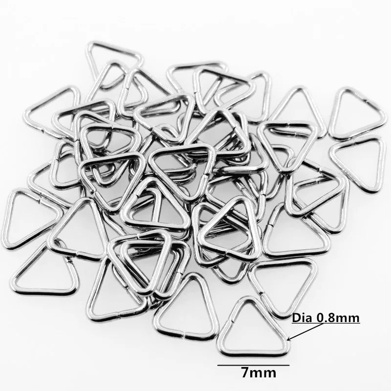 Stainless Steel Triangular Ring Circle Accessories
