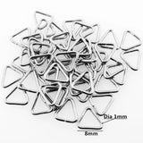 Stainless Steel Triangular Ring Circle Accessories