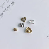 DIY Copper Plated Heart Earrings Necklace Accessories