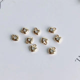 DIY Copper Plated Heart Earrings Necklace Accessories