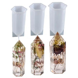 DIY Craft Epoxy Resin Mold Hexagonal Cone Decorations Silicone Mould