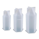 DIY Craft Epoxy Resin Mold Hexagonal Cone Decorations Silicone Mould