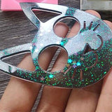 Epoxy Resin Mold Self-defense Cat Keychain Silicone Mould