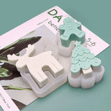 DIY Craft Clay Tools Soap Making 3D Art Wax Mold Silicone Mould Christmas Candle