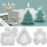 DIY Craft Clay Tools Soap Making 3D Art Wax Mold Silicone Mould Christmas Candle