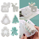DIY Craft Clay Tools Soap Making 3D Art Wax Mold Silicone Mould Christmas Candle