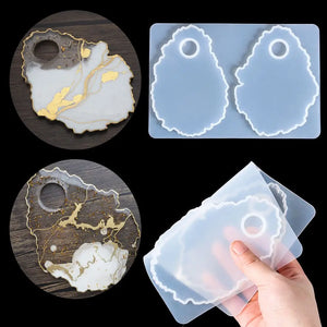 DIY Jewelry Resin Casting Mold Tray Silicone Mould Makeup Palette