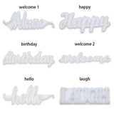 Happy Birthday Silicone Letter Molds Mr&Mrs Epoxy Resin Mold
