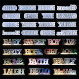 Happy Birthday Silicone Letter Molds Mr&Mrs Epoxy Resin Mold