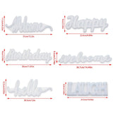 Happy Birthday Silicone Letter Molds Mr&Mrs Epoxy Resin Mold