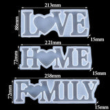 Happy Birthday Silicone Letter Molds Mr&Mrs Epoxy Resin Mold