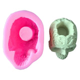Skull Head Ashtray Epoxy Resin Mold Silicone Mould