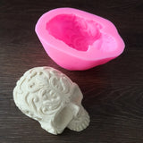 Skull Head Ashtray Epoxy Resin Mold Silicone Mould