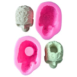 Skull Head Ashtray Epoxy Resin Mold Silicone Mould
