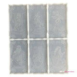 DIY Crafts Game Cards Epoxy Resin Mold Hanging Pendant Casting Silicone Mould