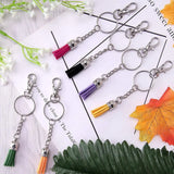350Pcs/Set Alloy Key Chains Tassel Bulk Key Rings Keyrings
