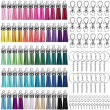 350Pcs/Set Alloy Key Chains Tassel Bulk Key Rings Keyrings