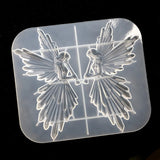 Resin Casting Mold Playing the Flute Angel Girl Mirror Silicone Mould
