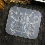 Resin Casting Mold Playing the Flute Angel Girl Mirror Silicone Mould