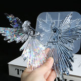 Resin Casting Mold Playing the Flute Angel Girl Mirror Silicone Mould