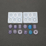 Crystal Epoxy Mold Earrings Candy Mould High Mirror UV Resin Silicone Molds