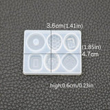 Crystal Epoxy Mold Earrings Candy Mould High Mirror UV Resin Silicone Molds
