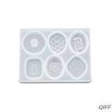 Crystal Epoxy Mold Earrings Candy Mould High Mirror UV Resin Silicone Molds