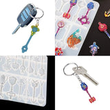 DIY Crafts Moulds Clay Mold Hand-Making Accessories Key Shaped Keychain Decor