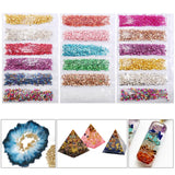 DIY Crafts Nail Art Broken Glass Stones Crystal UV Epoxy Resin Filler