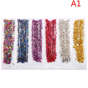 DIY Crafts Nail Art Broken Glass Stones Crystal UV Epoxy Resin Filler