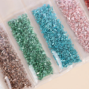 DIY Crafts Nail Art Broken Glass Stones Crystal UV Epoxy Resin Filler