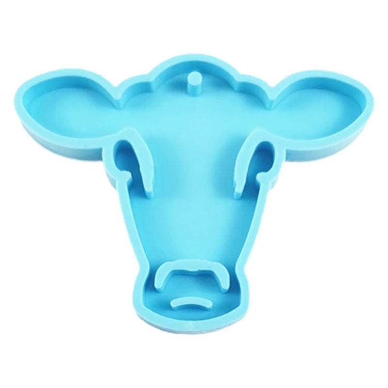 DIY Crafts Pendant Silicone Mould Glossy Animal Head KEY Chain