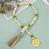 DIY Lemon Pendant Beads String Party Home Decoration Boho