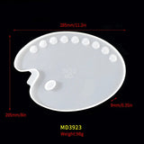 DIY Creative Palette Mold Mirror Pain Drawing Board Silicone Mold Jewelry Making