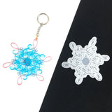 DIY Snowflake Christmas Keychain Pendant Silicone Mold Resin Mold