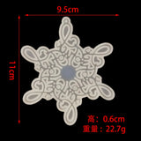 DIY Snowflake Christmas Keychain Pendant Silicone Mold Resin Mold