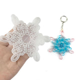 DIY Snowflake Christmas Keychain Pendant Silicone Mold Resin Mold