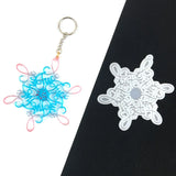 DIY Snowflake Christmas Keychain Pendant Silicone Mold Resin Mold