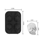 DIY Silicone Skull Ice Cube Mold - 4-link Creative Design