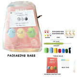 DIY Crochet Animal Kit Hand Knitting Yarn Needles Plush Doll Easy Starter